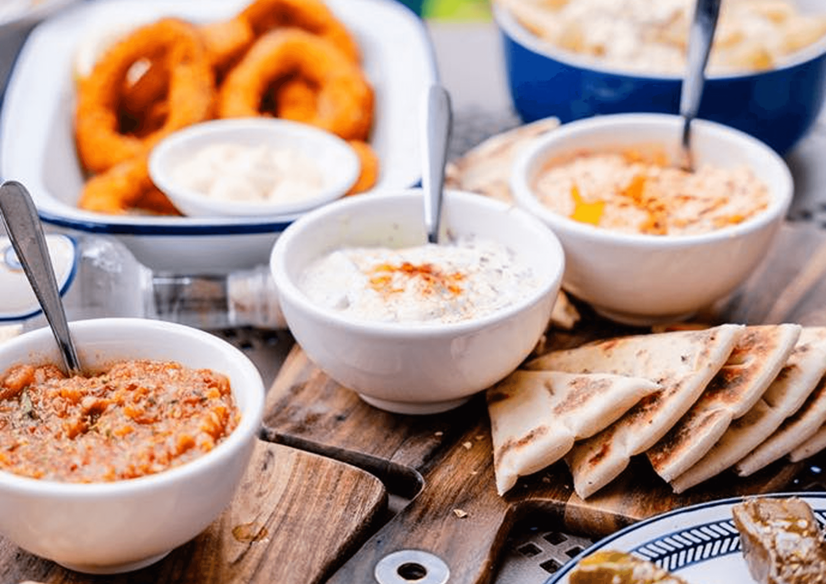 Fresh Greek ingredients for tzatziki