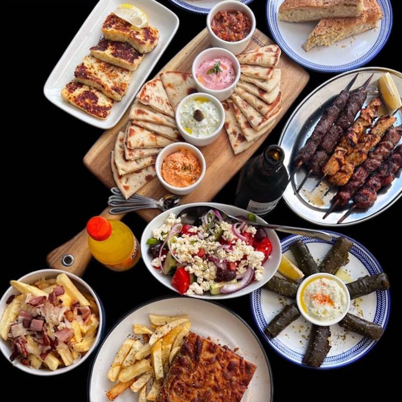 Hearty Greek comfort food featuring traditional recipes and generous portions